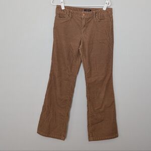 Lands End Women's Brown Corduroy Pants Size 8 Petite